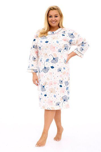 Нічна сорочка жіноча Cornette 407 Esme 734-407 B24 3-5XL, ecru (бежевий), 3XL