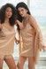 Шовковий жіночий халат Effetto 04116SL-Р, gold (золотий), 3XL