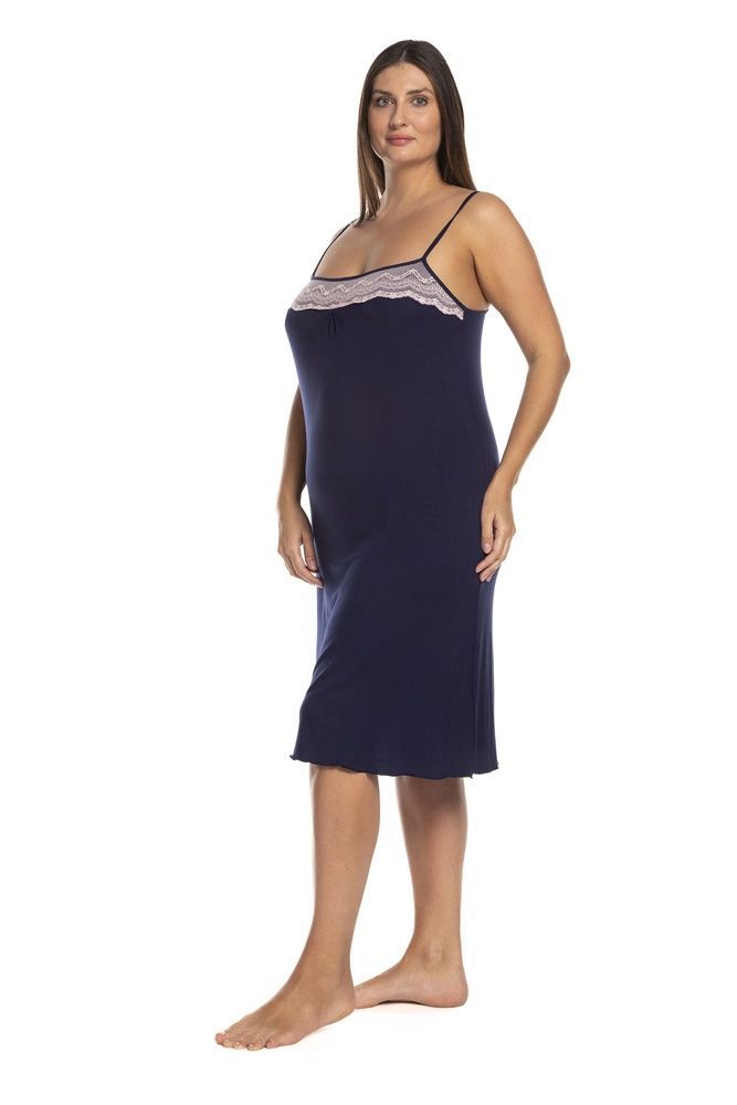 Нічна сорочка жіноча Effetto 0232B/1, navy blue (т.синій), S