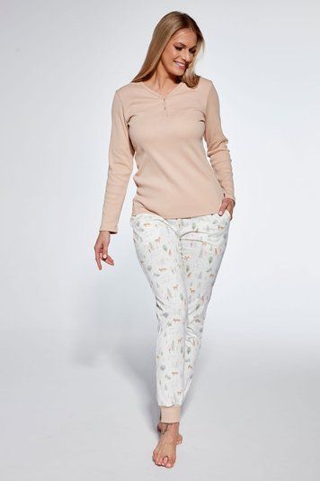 Піжама жіноча Cornette 351 Emy 723-23, beige/ecru(бежевий-білий), S