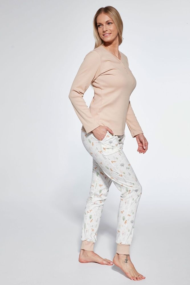 Піжама жіноча Cornette 351 Emy 723-23, beige/ecru(бежевий-білий), S