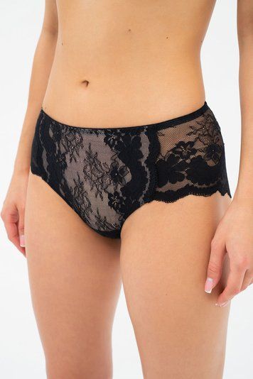 Трусы-слипы женские Effetto PATRICIA 019 211 08, чорний/піон, XS