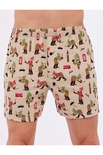 Труси-шорти чоловічі Cornette 011-163 Classic В24 3-5XL, beige/brown (бежево-коричневий), 4XL
