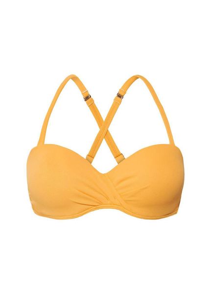 Бюстгальтер-бандо купальний з формованою чашкою BeachLife 070120-160, textured fabric (жовтий), 70, D