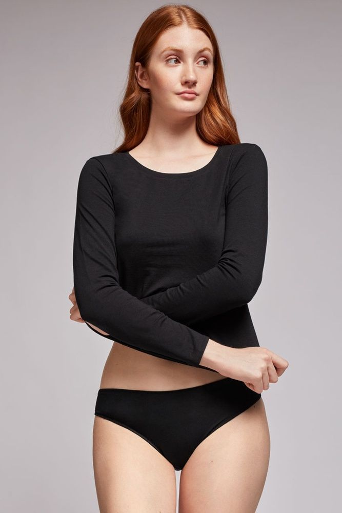 Набор футболок женских с длинным рукавом 3 шт Gisela 129P3, чорний*, L