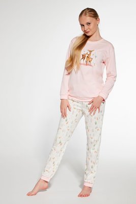 Пижама для девочек Cornette 164 Fall 977-23, розово-бежевый, 122-128