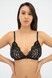 Бюстгальтер-бралет Effetto KRISTINA 020 105 08, Black/piony (чорний/піон), 75, A