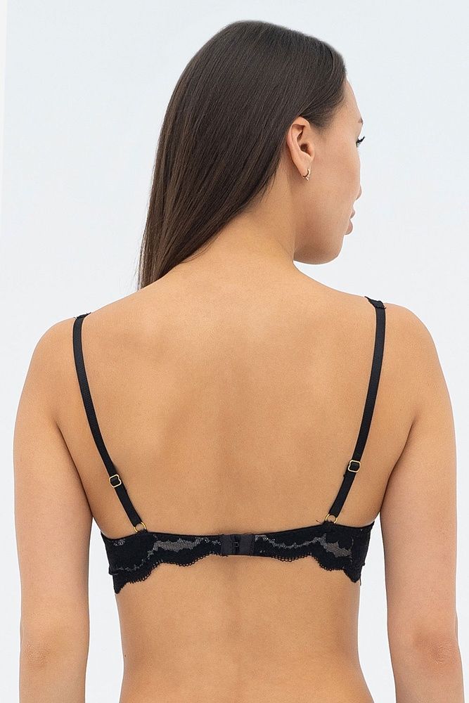 Бюстгальтер-бралет Effetto KRISTINA 020 105 08, Black/piony (чорний/піон), 75, A