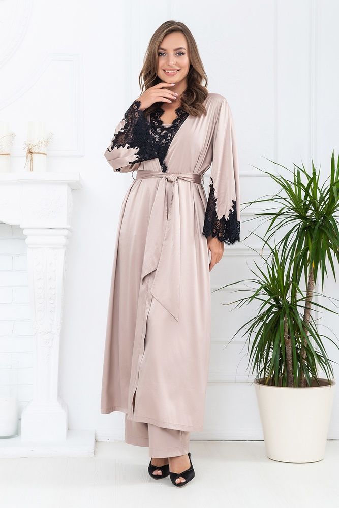 Піжама жіноча Effetto S03188, beige (бежевий), 3XL