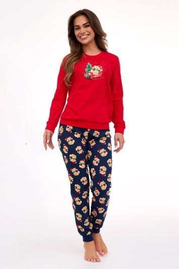 Піжама жіноча Cornette 422 Teddy 671-422 B25, red/navy blue (червоно-синій), S