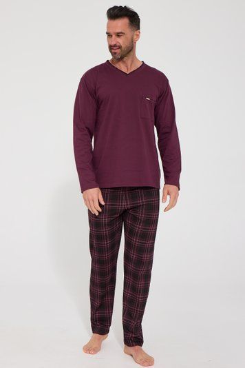 Пижама мужская Cornette 122-334 B26, винный /графитовый