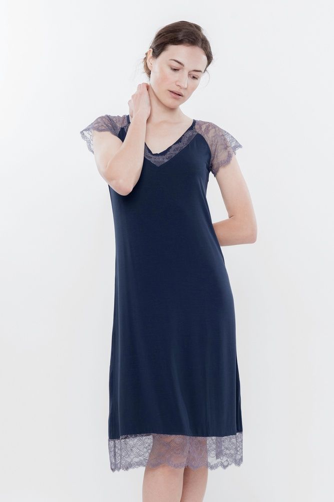Ночная рубашка женская Effetto 03159, синий*, M