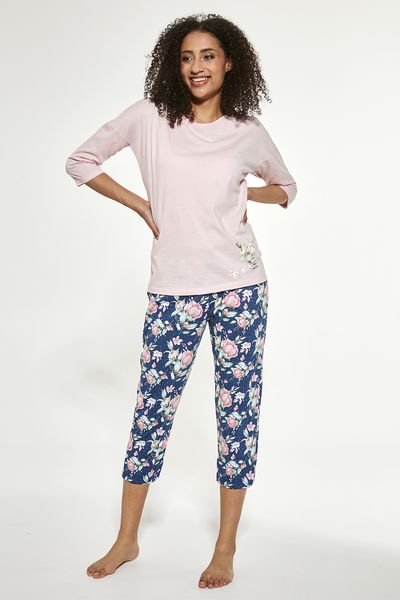 Піжама жіноча Cornette 288 Flower 463-21, pink/jeans (рожево-синій), L