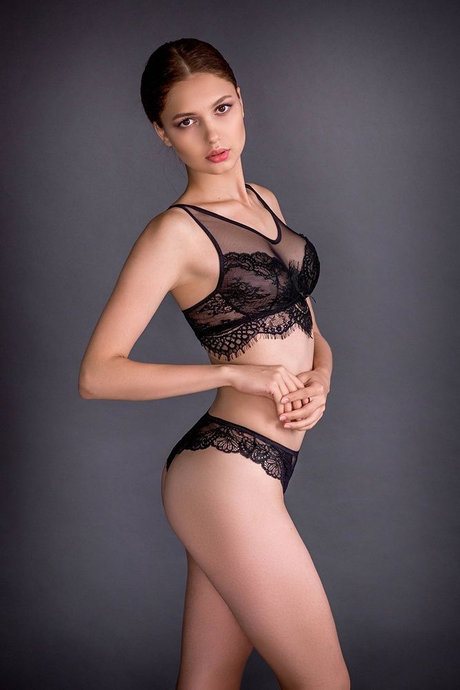 Трусы мини-бикини женские Gracija-Rim Yvonne 94120, чорний, XS