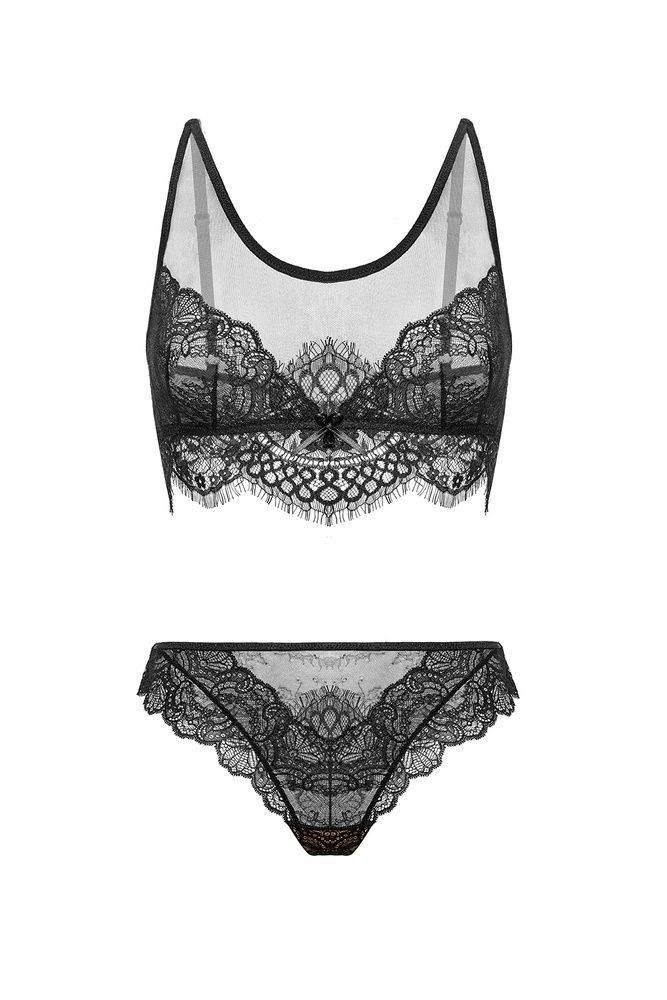 Трусы мини-бикини женские Gracija-Rim Yvonne 94120, чорний, XS