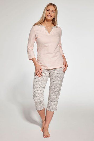 Піжама жіноча Cornette 358 Cindy 766-23 3-5XL, pink/beig (рожево-бежевий), 5XL