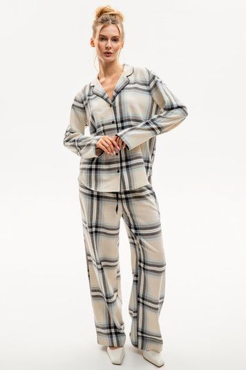 Піжама жіноча EFFE PJLS-004, grey (сірий), S