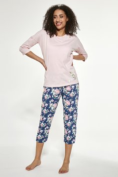 Піжама жіноча Cornette 288 Flower 463-21, pink/jeans (рожево-синій), S