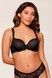 Бюстгальтер с формованной чашкой LingaDore 1400-1 col, Black nude jacquard, 70, A