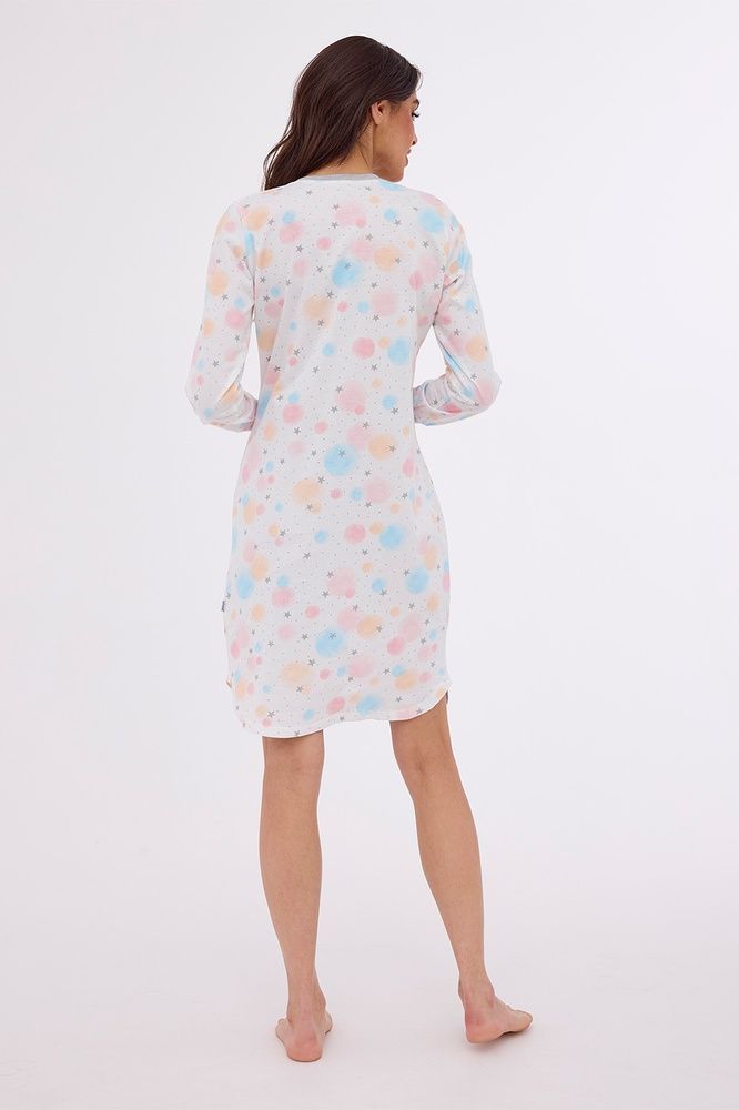 Нічна сорочка жіноча Cornette 381 Star 3 777-381 B24, white/pink (біло-рожевий), S