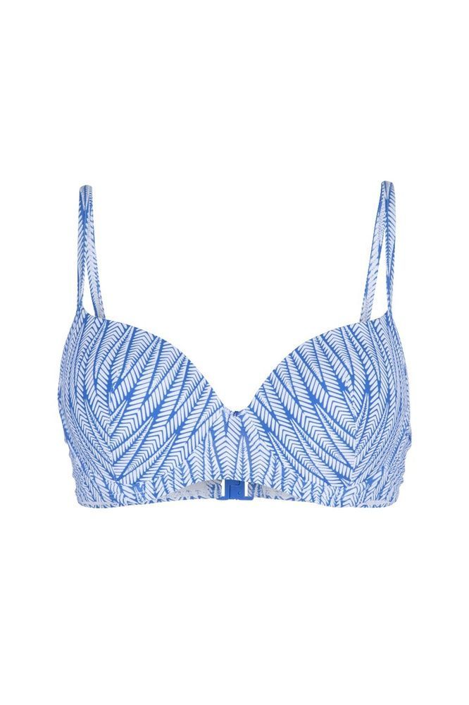 Бюстгальтер купальний з формованою чашкою LingaDore 6110BT, Blue / White Print (біло-синій), 70, B