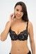 Бюстгальтер з пуш-ап Effetto KRISTINA 020 136 08, Black/piony (чорний/піон), 70, B