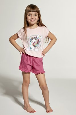 Пижама для девочек Cornette 96 Unicorn 459-22, розовый меланж, 86-92