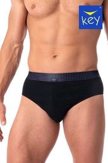 Набір трусів-сліпів чоловічих 2 шт Key MPP 237 A25, black/blue (чорно-синій), XL