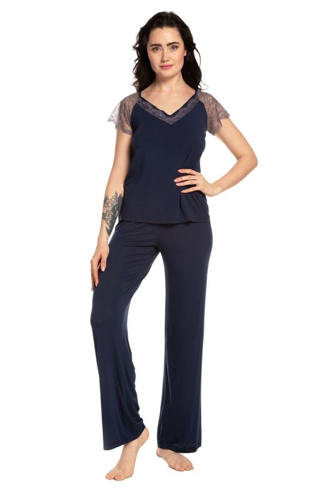 Піжама жіноча Effetto 03160, Blue (синій), S
