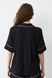 Жіноча сорочка на гудзиках Effetto 02115/1, Black (чорний), XS