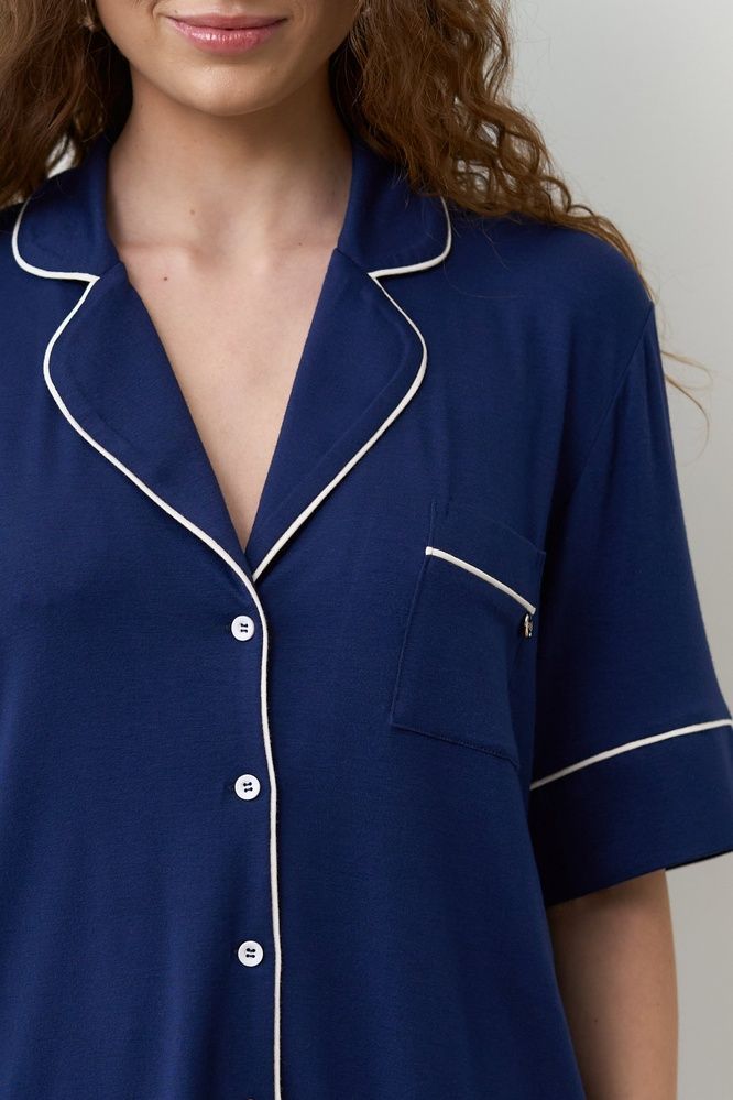Піжама жіноча Effetto 02115IM, navy blue (т.синій), 3XL
