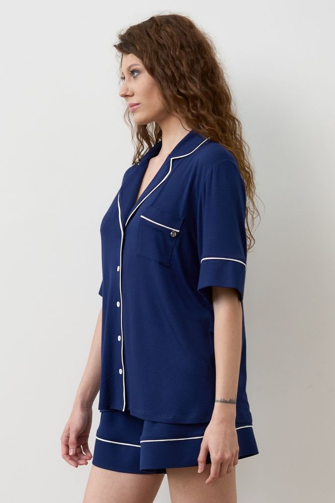 Піжама жіноча Effetto 02115IM, navy blue (т.синій), 3XL