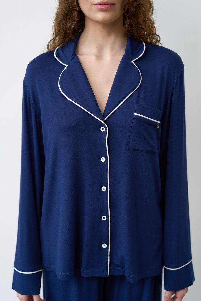 Піжама жіноча Effetto 02116IM, navy blue (т.синій), 3XL
