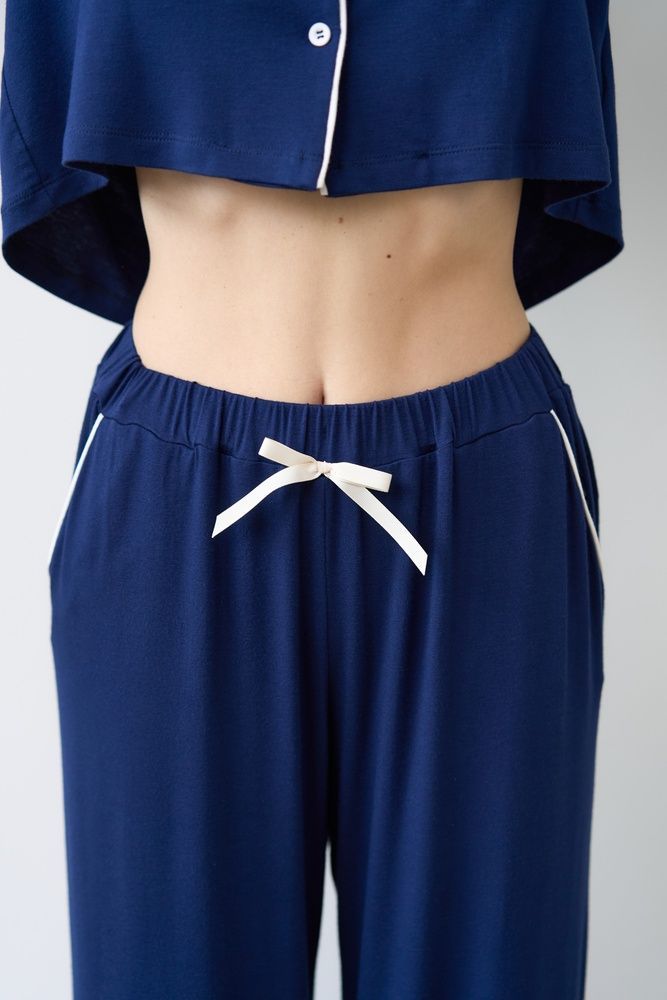Піжама жіноча Effetto 02116IM, navy blue (т.синій), 4XL