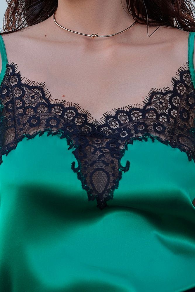 Шовкова жіноча майка Effetto 04100SLIM, Spring green (яскраво-зелений), L