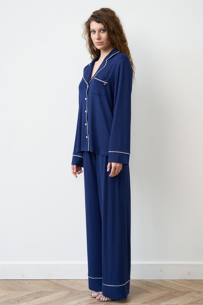 Піжама жіноча Effetto 02116IM, navy blue (т.синій), 4XL