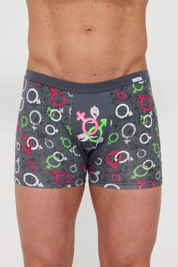 Труси-боксери чоловічі Cornette 280-256 Tattoo A26 3-5XL, grafite (графіт)