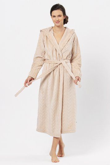 Халат жіночий Key LGL 200 B24, peach (персиковий), L/XL