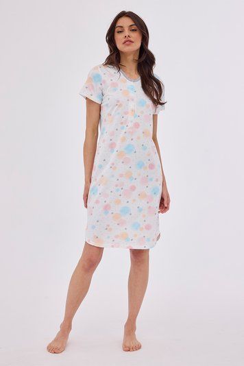 Нічна сорочка жіноча Cornette 403 Star 4 495-403 B24, white/pink (біло-рожевий), S