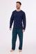 Піжама чоловіча Cornette 266 Owen 458-266 B24, navy blue/green (синьо-салатовий), M
