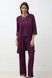 Піжама жіноча Effetto 03338IM, aubergine (баклажановий), 3XL