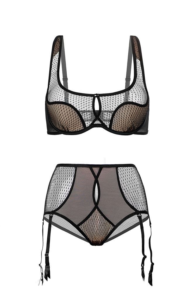 Бюстгальтер с формованной чашкой Gracija-Rim Black Diamond 10283, чорний/кава з молоком, 70, B