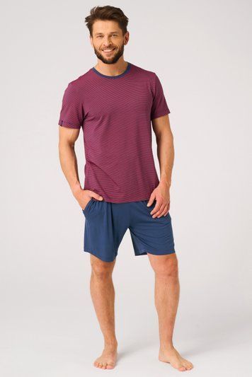 Піжама чоловіча Key MNS 319 A26 3-4XL, red/navy blue (червоно-синій)
