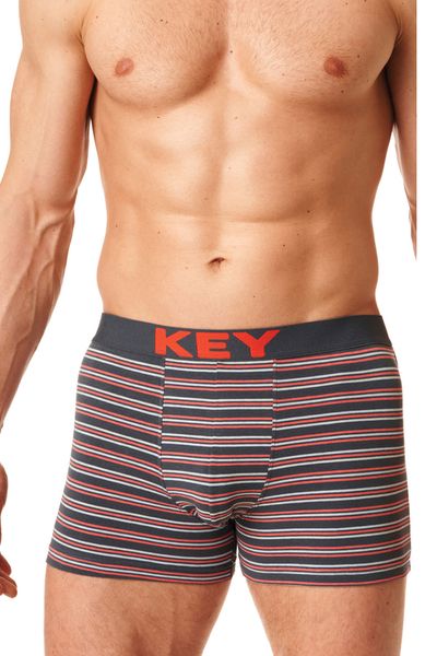 Трусы-боксеры мужские Key MXH 326 B23, темно-сірий, XL