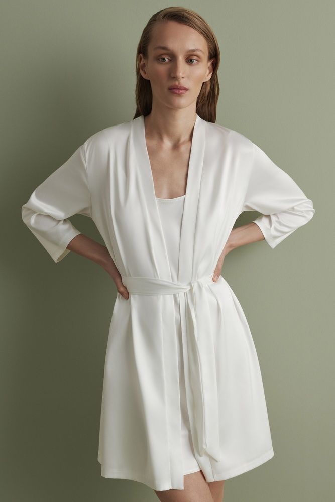 Халат жіночий Effetto S03200IM, white (білий), 3XL