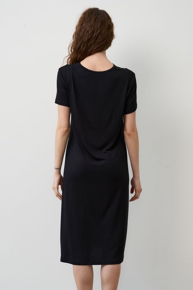 Ночная рубашка женская Effetto 02100P, чорний*, 3XL