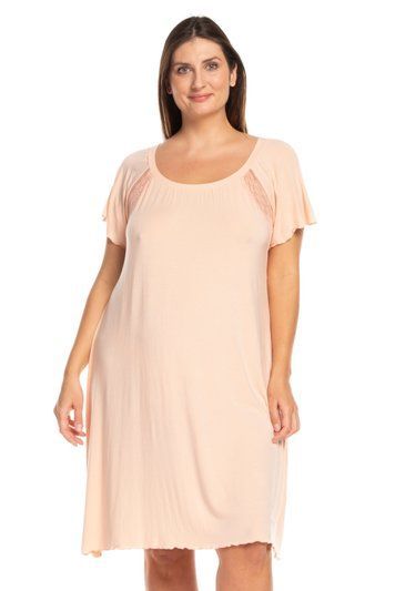 Ночная рубашка женская Effetto 0231B/1XL, персиковый, XXL