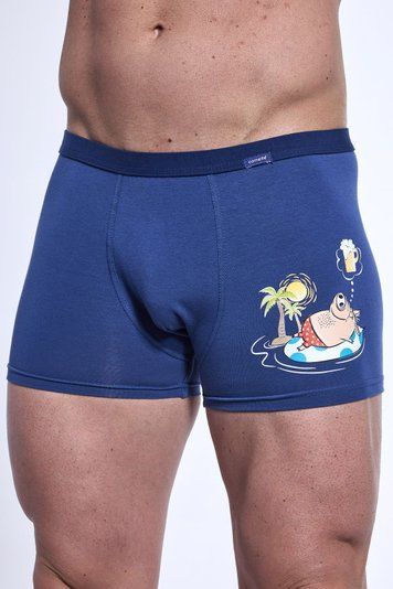 Труси-боксери чоловічі Cornette 244 Piglet 280-244 Tatoo A25, jeans (джинсовий), L