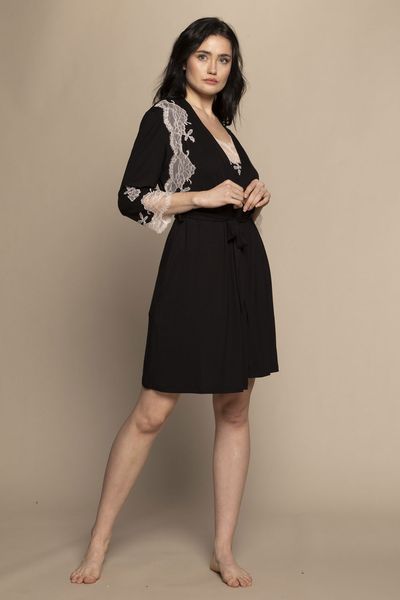 Халат жіночий Effetto 03161, Black (чорний), S