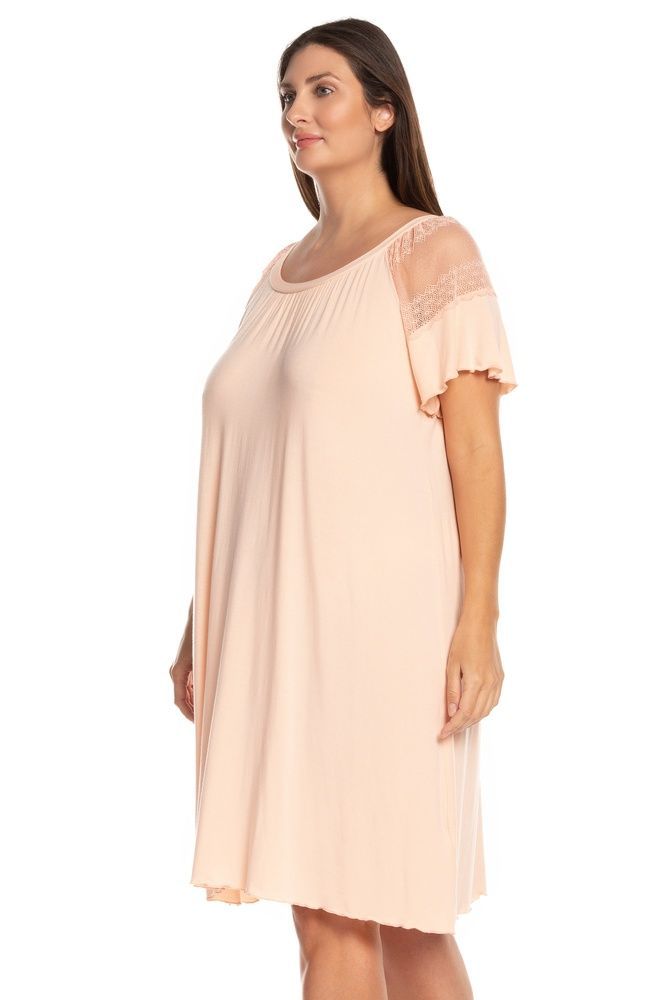 Ночная рубашка женская Effetto 0231B/1XL, персиковый, XXL